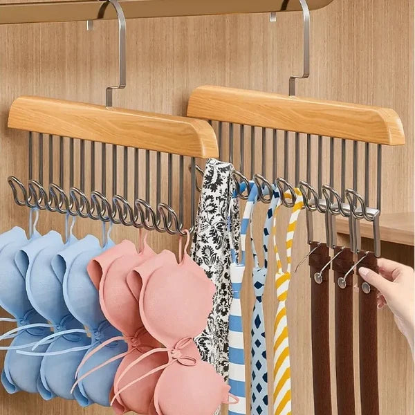 Multifunctional Wooden Hanger